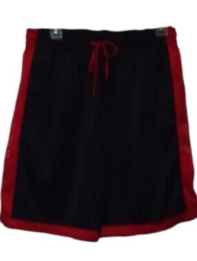 -- Spalding Black and Red Athletic Basketball Shorts Men's Size XLarge Casual